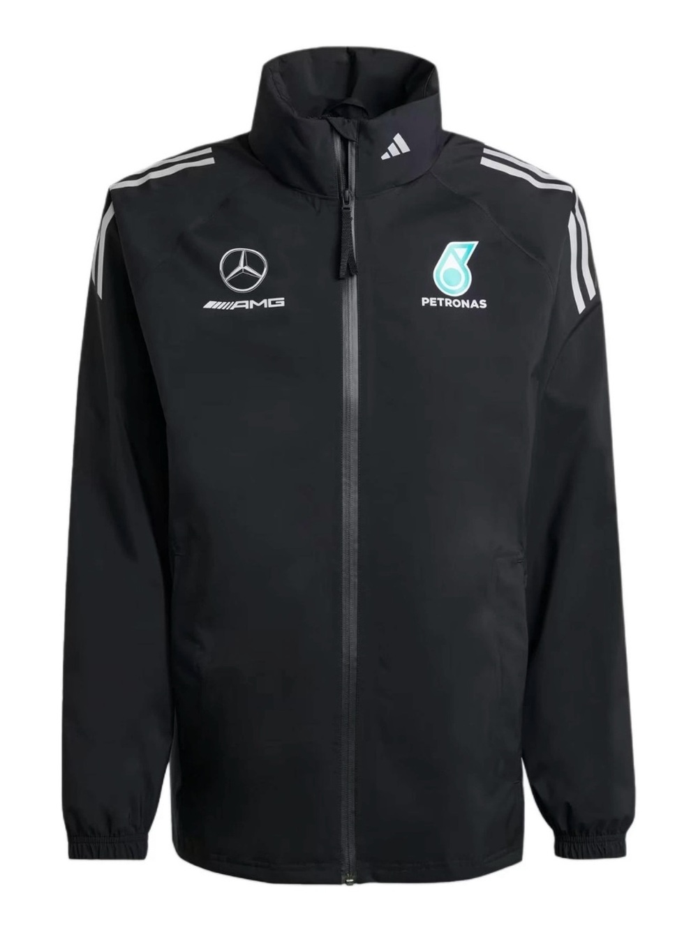 Adidas Mercedes AMG Petronas F1 Team Mechanics Rain Reflective Jacket Coat NWT 🔥